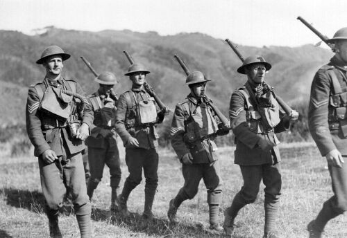 NEW ZEALAND ARMY AT TRENTHAM