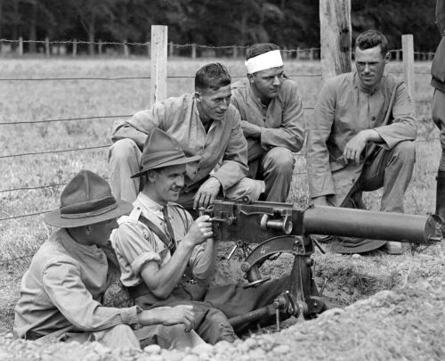 MAJOR-GENERAL EXAMINING HORSES OF THE ARMY SERVICE CORPS