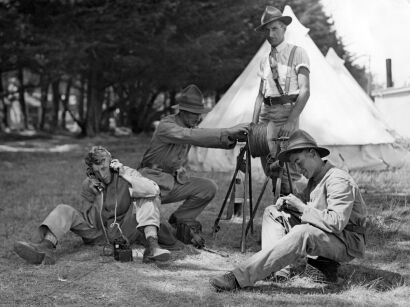 VOLUNTEER CAMP AT BURNHAM