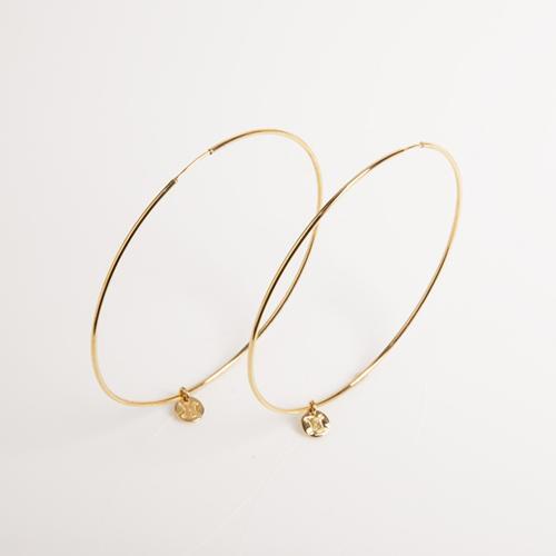 A Pair of Large Celine Hoop Earrings