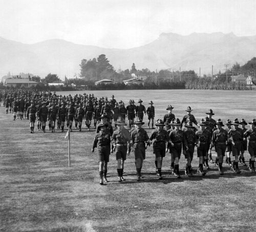 CHRISTCHURCH TECHNICAL HIGH SCHOOL CADET TRAINING CAMP AT ENSOR'S ROAD