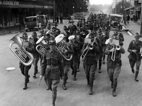 PARADE AT THE MILITARY CAMP IN KAITUNA