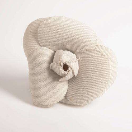 A Fabric Chanel Camellia Brooch