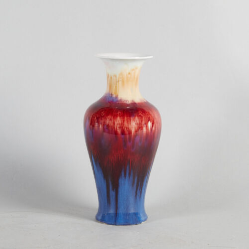 A Chinese Flambe-Glazed Vase (Jingdezhen Zhi Mark)