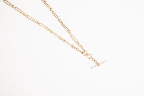 9ct Albert Fob Necklace and Bracelet