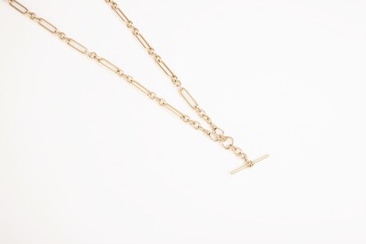 9ct Albert Fob Necklace and Bracelet
