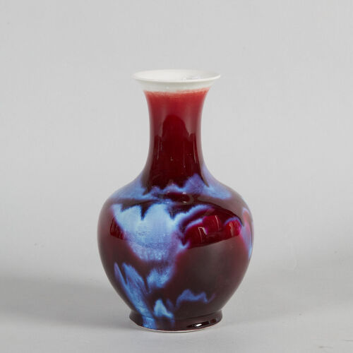 A Chinese Flambe-Glazed Vase(Jingdezhen Zhi Mark)