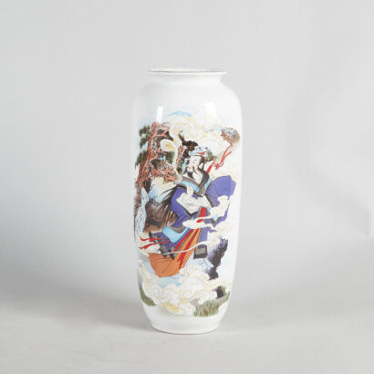 A Chinese 'Immortal' Vase (Jingdezhen Zhi Mark)