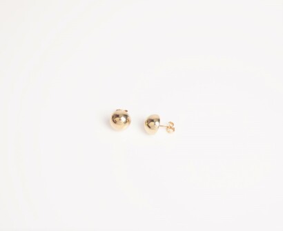 A Pair of 9ct Dome Earrings