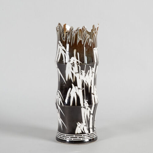 A Chinese Porcelain Vase with Bamboo Pattern