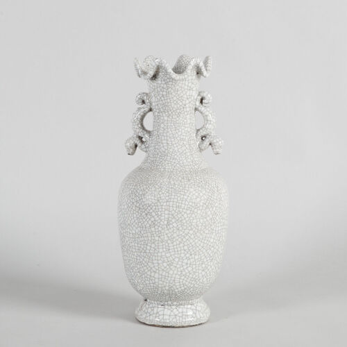 A Chinese Crackle-Glazed Vase with Two Handles (Guan Mark)