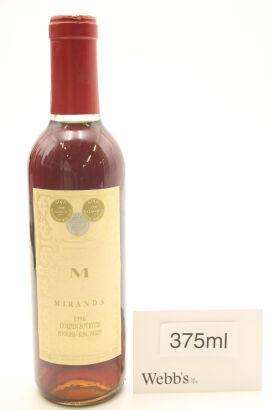 (1) 1996 Miranda Golden Botrytis, Riverina, 375ml