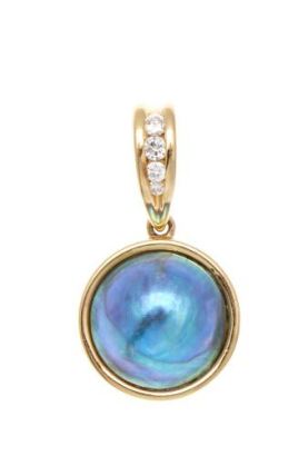 18ct Paua and Diamond Enhancer