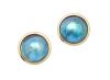 A Pair of 18ct Paua Stud Earrings