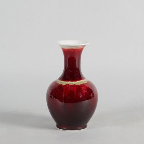 A Chinese Flambe-Glazed Vase (Jingdezhen Zhi Mark)