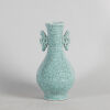 A Chinese Crackle-Glazed Two-Handled Vase (Guan Mark)