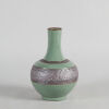 A Chinese Green-glazed Crackled Bottle Vase (Guan Mark)