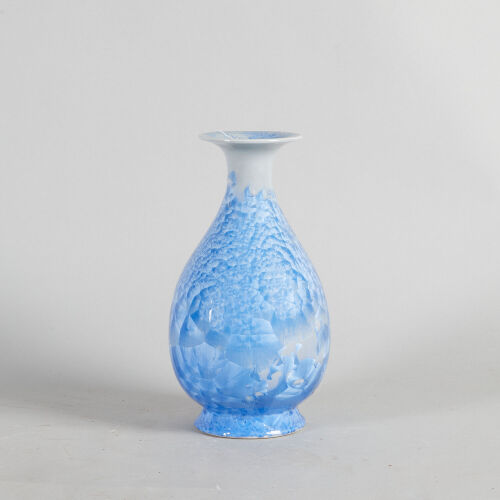 A Chinese Crystalline Flambe-Glaze Vase (Jingdezhen Zhi Mark)