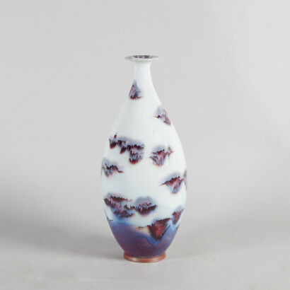 A Chinese Flambe-Glazed Vase (Kongjia Jun Yao Mark)