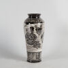 A Carved Chinese Black-Glazed 'Floral' Vase - 2