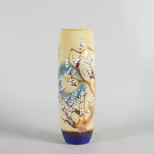 A Chinese Underglaze Vase with Prunus Pattern