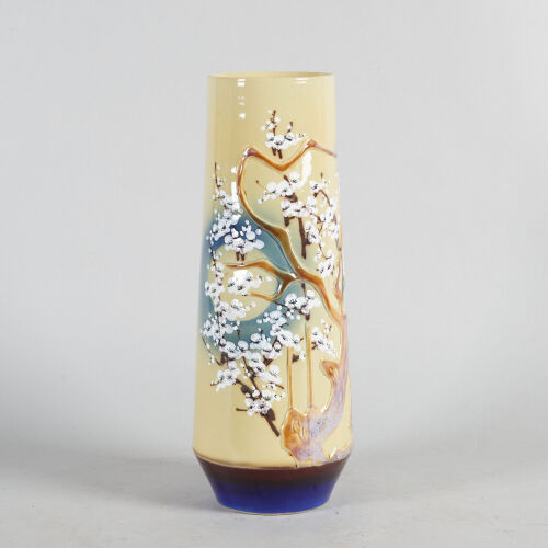 A Chinese Underglaze Vase with Prunus Pattern