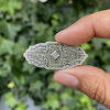 9ct Estate Diamond Brooch - 2