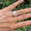 18ct Modern Diamond Dress Ring - 2