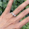 18ct Vintage Three Stone Diamond Ring - 2