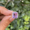 9ct Amethyst and Diamond Ring - 4