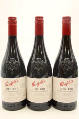 (3) 2013 Penfolds Bin 138 GSM Grenache Shiraz Mourvedre, Barossa Valley [JR17]