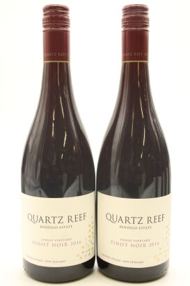 (2) 2016 Quartz Reef Single Vineyard Pinot Noir, Central Otago [JR17]