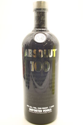 (1) Absolut 100 Proof Black Label Vodka, 50% ABV, 1000ml