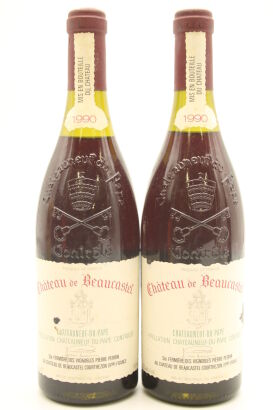 (2) 1990 Chateau de Beaucastel, Chateauneuf-du-Pape [JR18] [RP96]