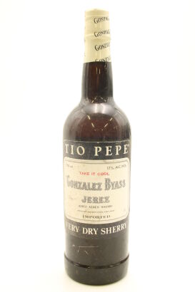 (1) NV Gonzalez Byass Tio Pepe Very Dry Fino Sherry, Jerez