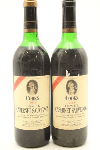 (2) 1983 Cooks Private Bin Cabernet Sauvignon, Hawkes Bay