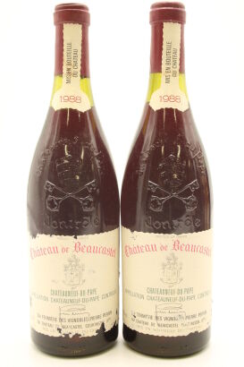 (2) 1988 Chateau de Beaucastel, Chateauneuf-du-Pape [JR17]