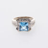 14ct Topaz and Diamond Ring