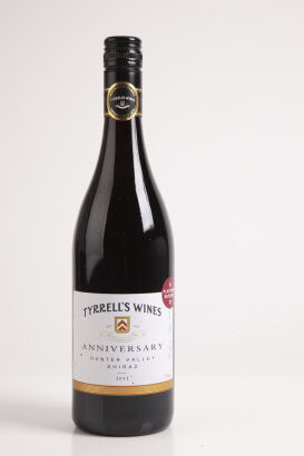 (1) 2011 Tyrrell's Anniversary Shiraz, Hunter Valley