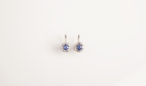 A Pair of Sapphire Earrings