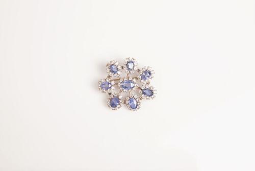 A Sapphire Brooch
