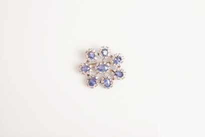 A Sapphire Brooch