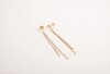A Pair of 9ct Gold Chain Drop Earrings