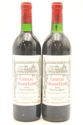 (2) 1986 Chateau L'Eglise-Clinet, Pomerol