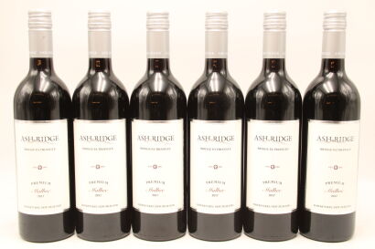 (6) 2017 Ash Ridge Premium Malbec, Hawke's Bay