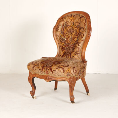 A Victorian Button Back Parlour Chair