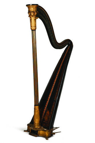 A Regency Sebastian Erard Concert Harp