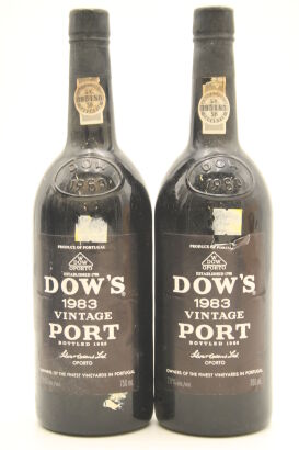 (2) 1983 Dow's Vintage Port, Portugal