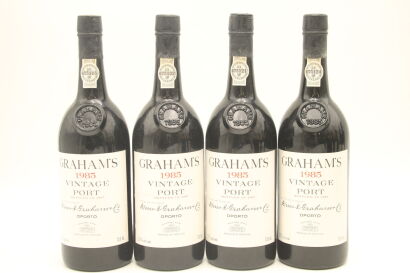 (4) 1985 W & J Graham's Vintage Port, Portugal [JR17.5] [RP96]