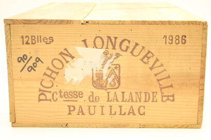 (12) 1986 Chateau Pichon Longueville Comtesse de Lalande, Pauillac [RP95] (OWC)